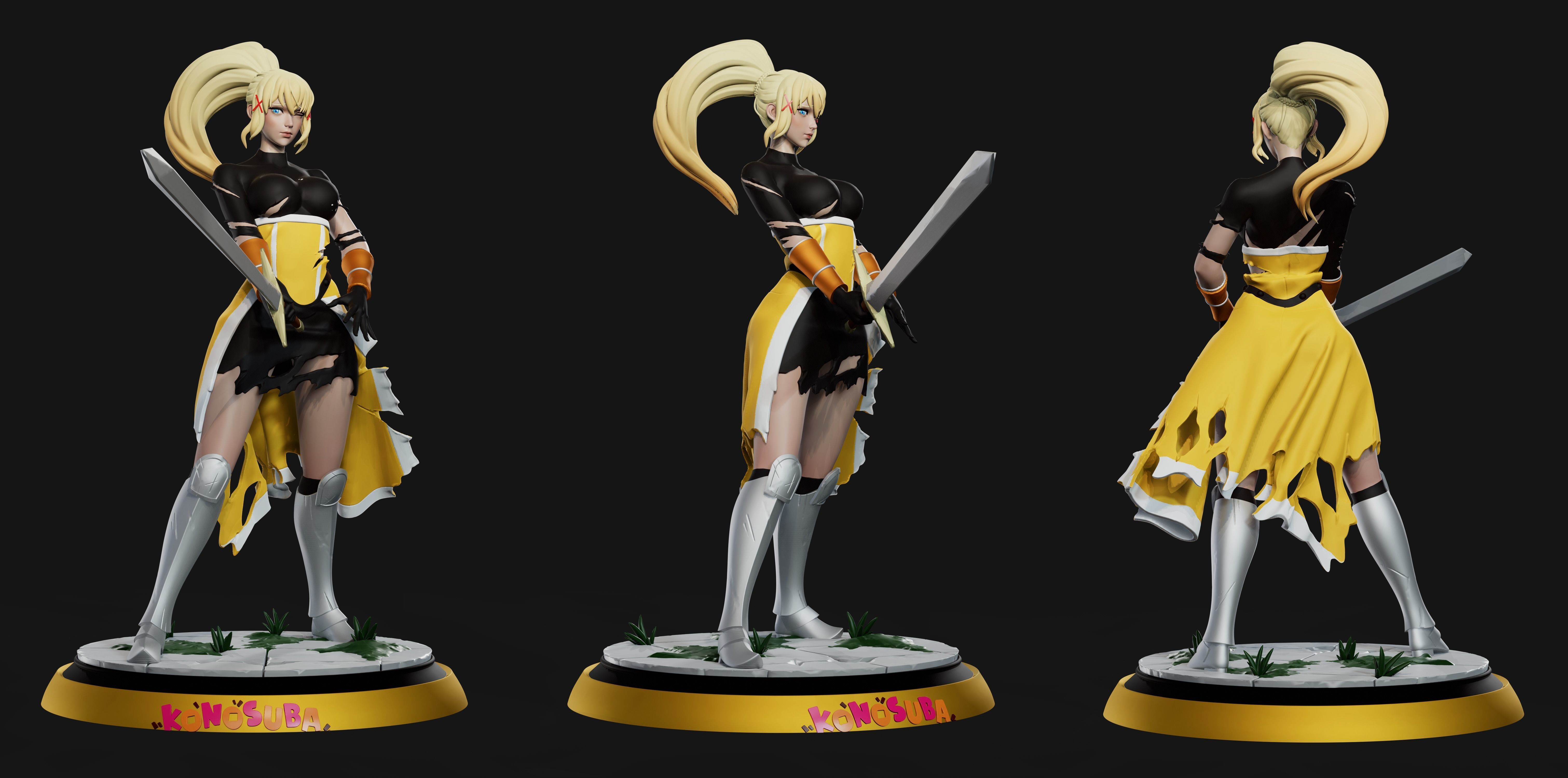 Darkness - Konosuba 3D print model_4