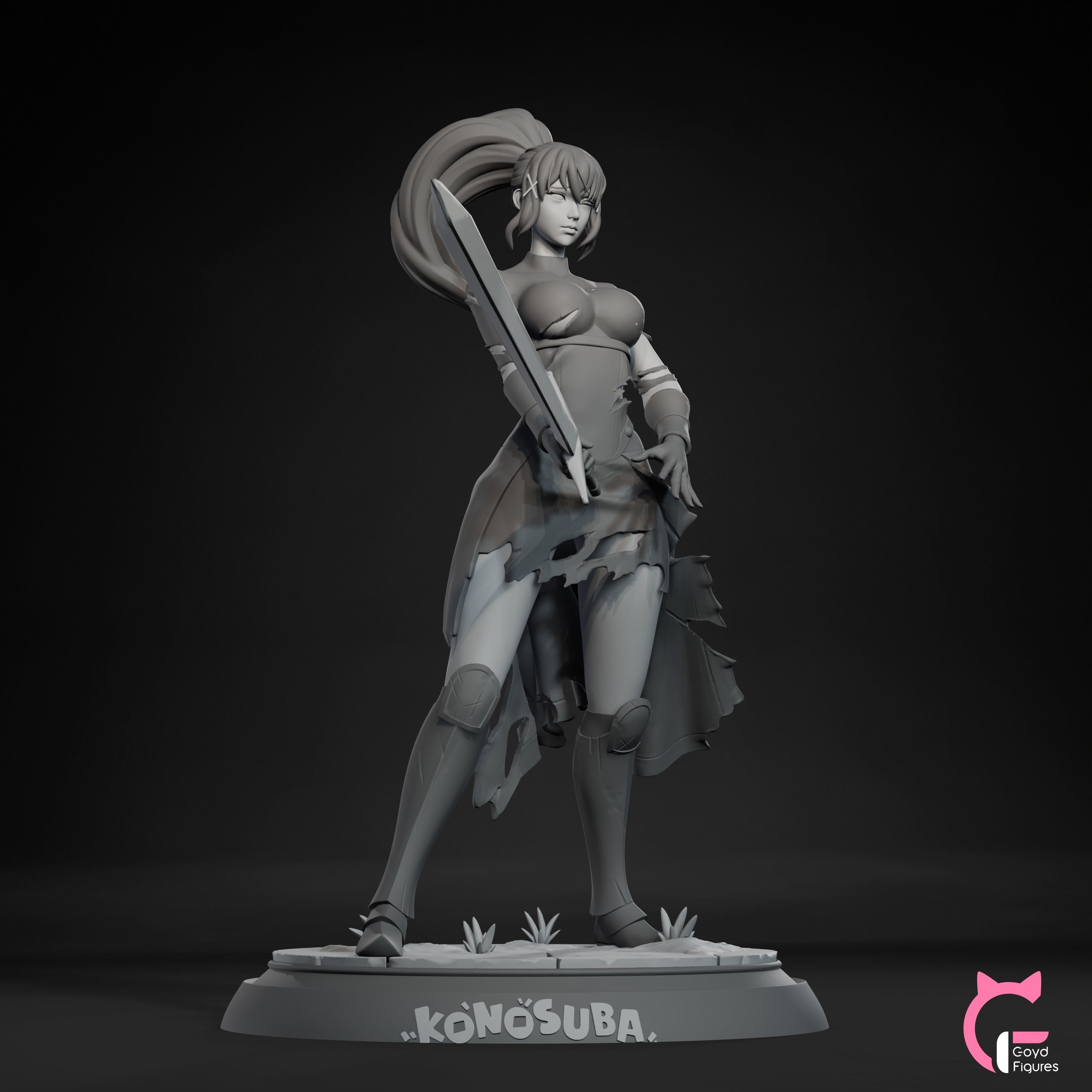 Darkness - Konosuba 3D print model_7
