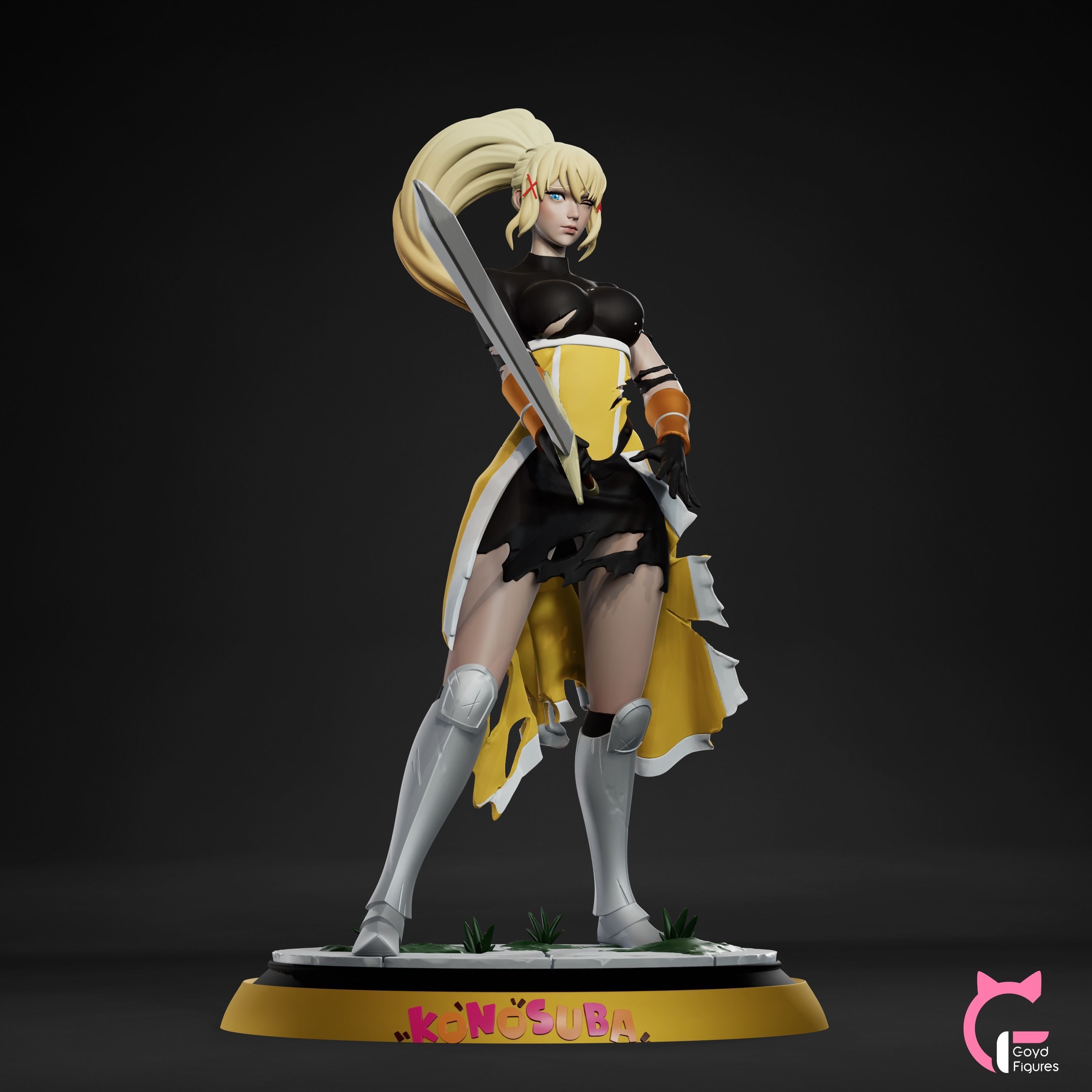 Darkness - Konosuba 3D print model_3