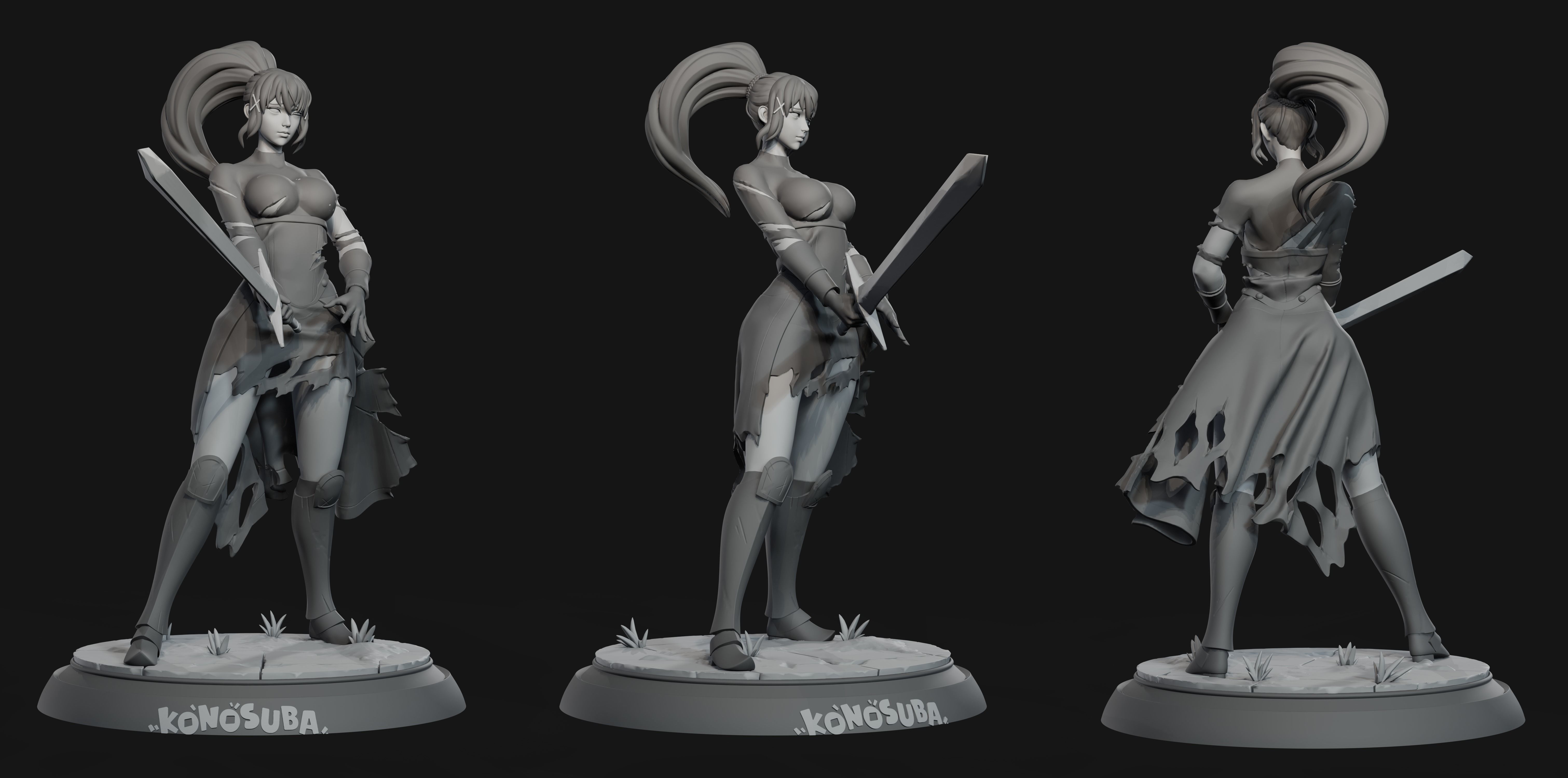 Darkness - Konosuba 3D print model_8