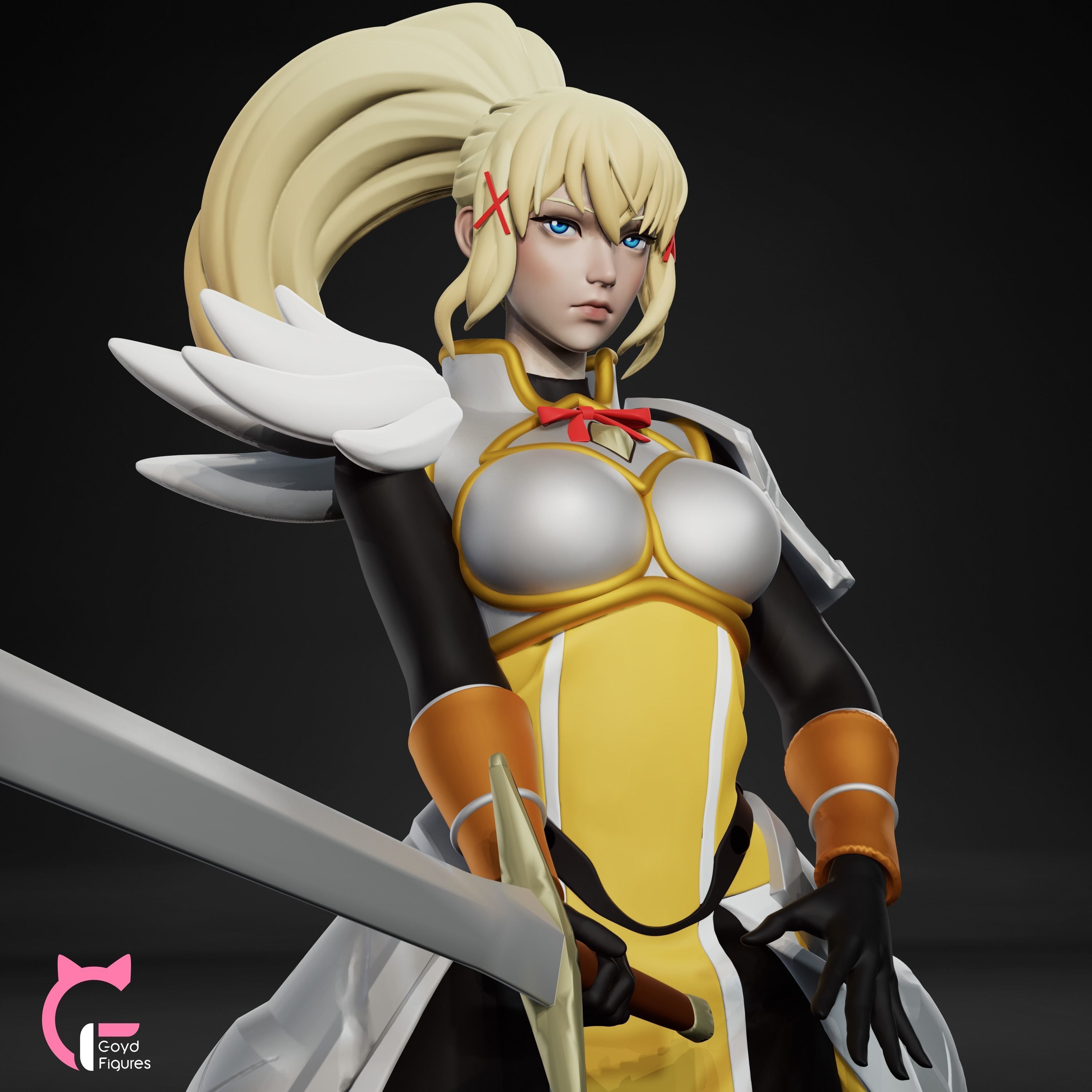 Darkness - Konosuba 3D print model_1