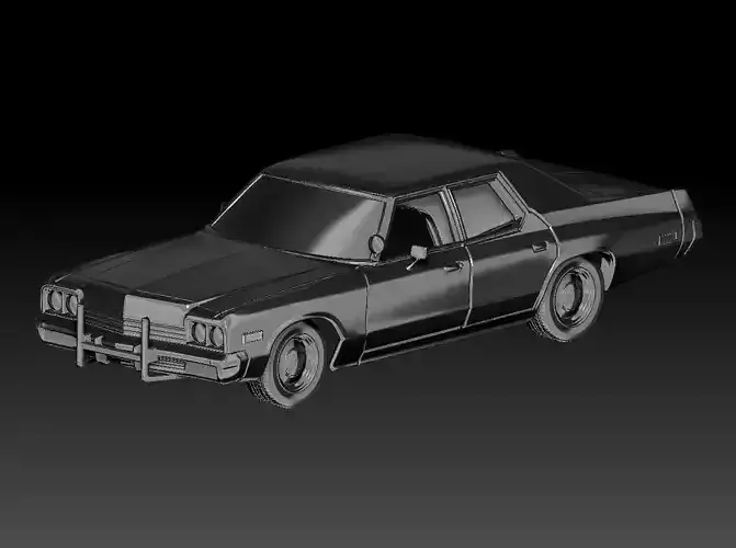 Classic Car Dodge Monaco Scale to 116mm wheelbase 3D print model