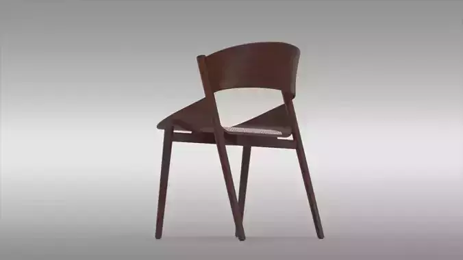 Modern Walnut Chair