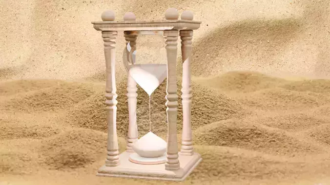 Hourglass model ready to print on 3D printer