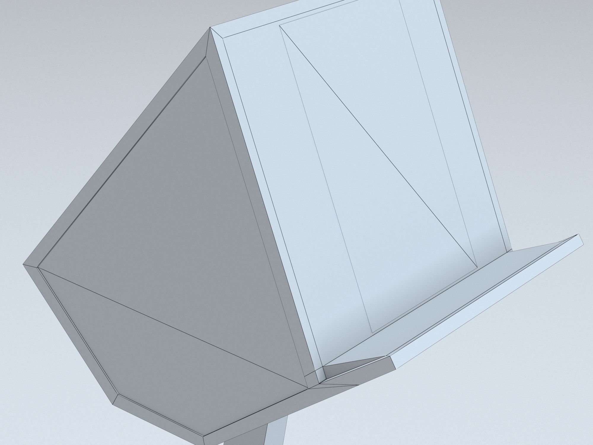 Antique wooden lectern  1 Low-poly 3D model_13