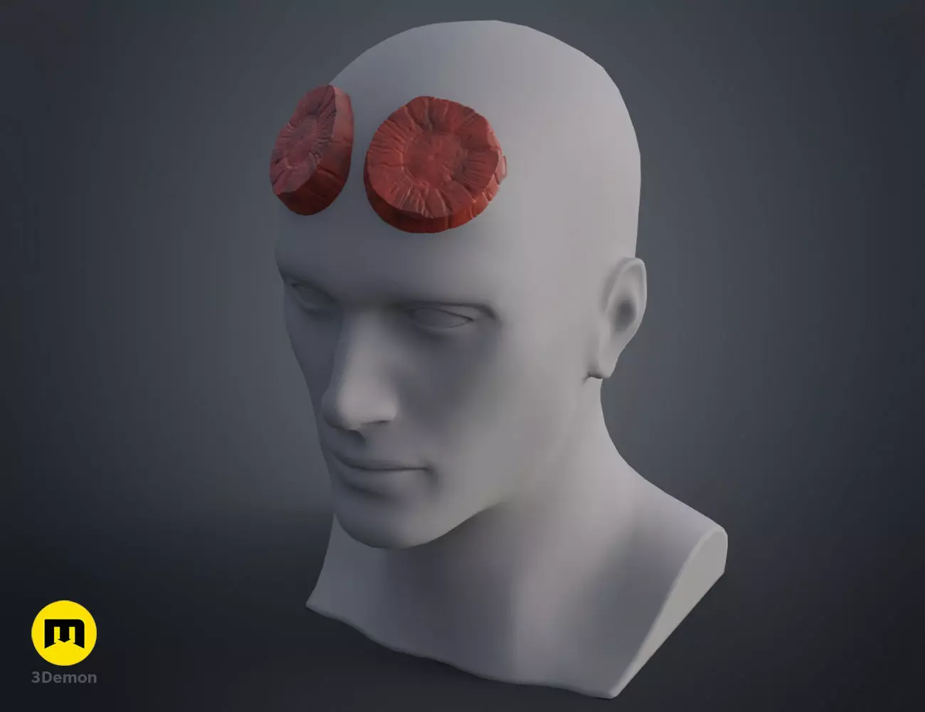 Hellboy Horns 3D print model_0