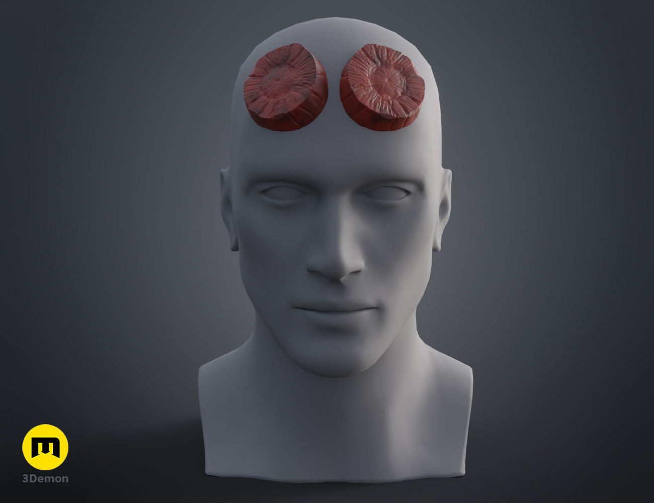 Hellboy Horns 3D print model_19