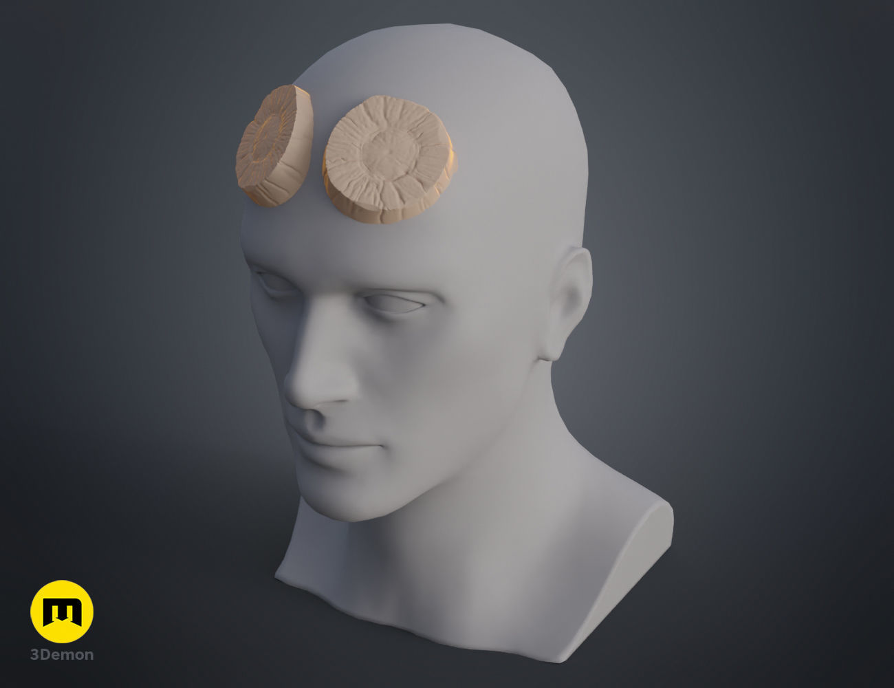 Hellboy Horns 3D print model_16