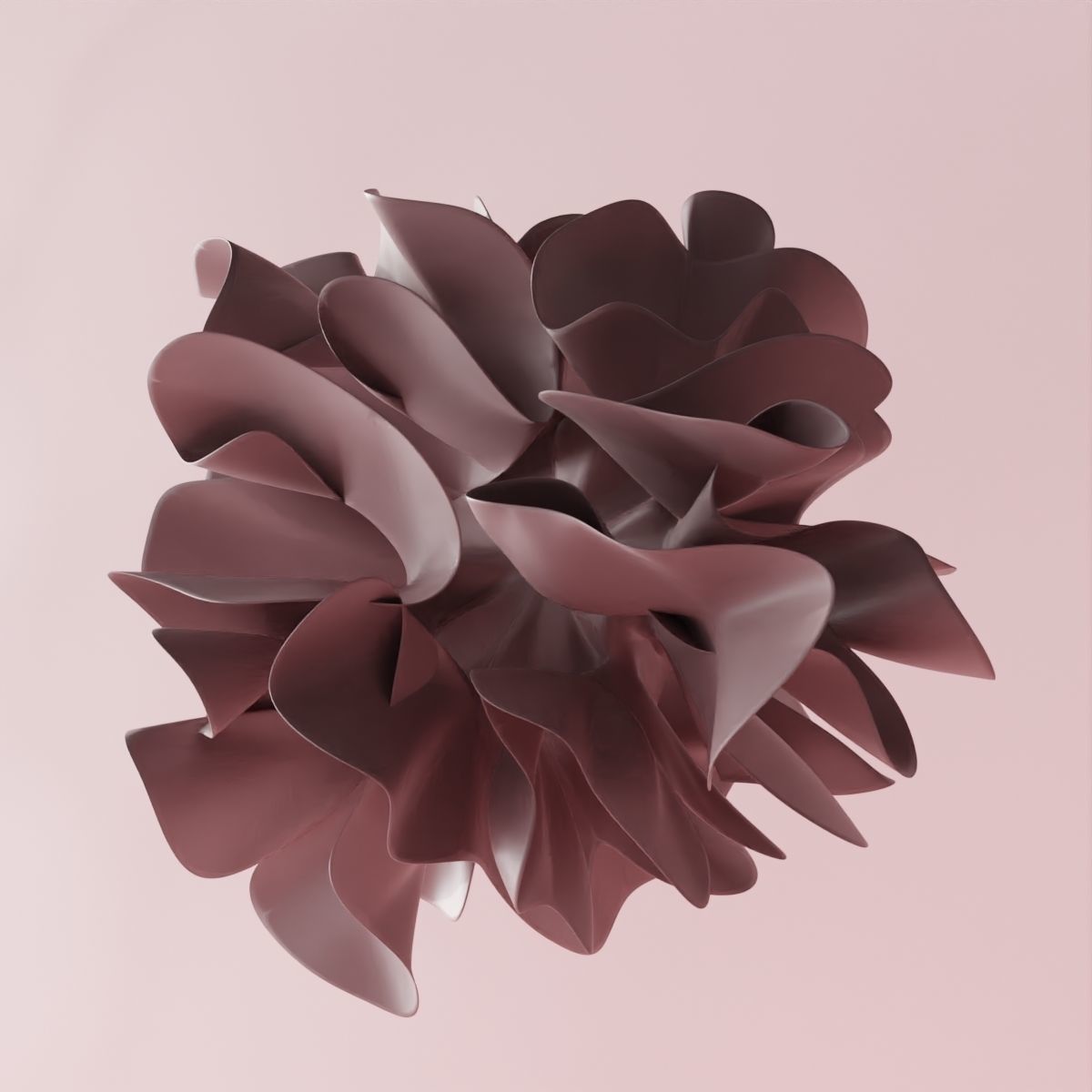 A femine minimalistic scene with a different cosmetic packages 3D model_2