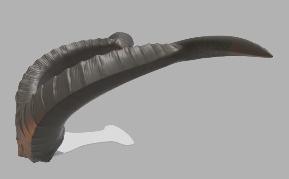 Tiefling horns BG3 3D print model_2