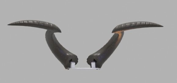 Tiefling horns BG3 3D print model_4
