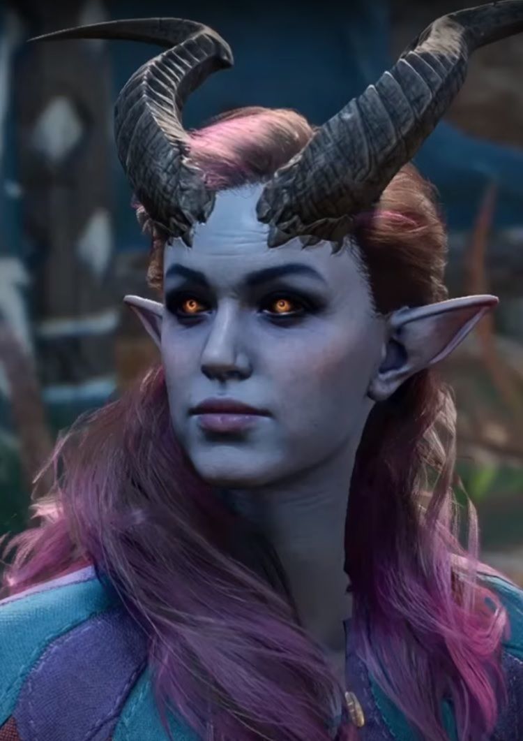 Tiefling horns BG3 3D print model_5