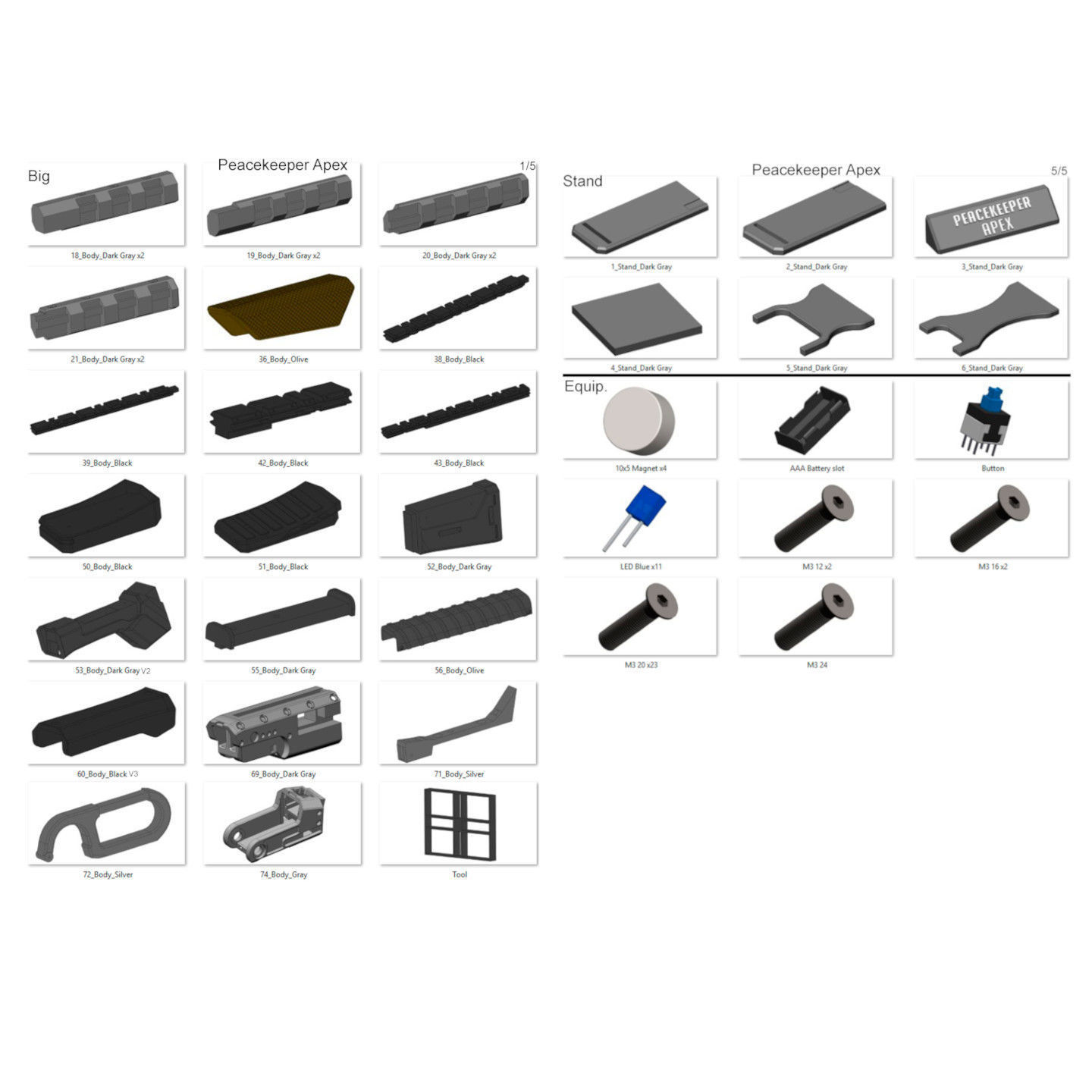 Peacekeeper - APEX - STL CAD bundle - Personal Use 3D print model_11
