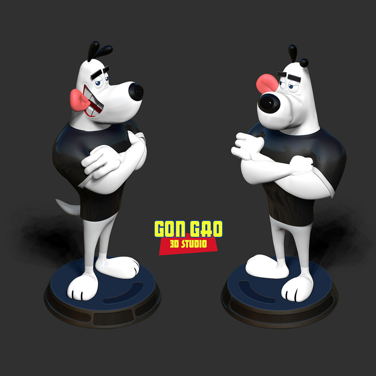 Dudley Puppy 3D print model_3