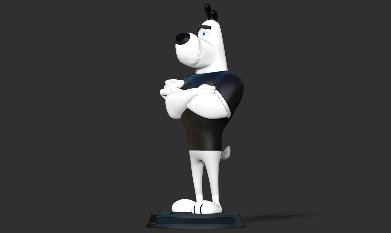 Dudley Puppy 3D print model_12