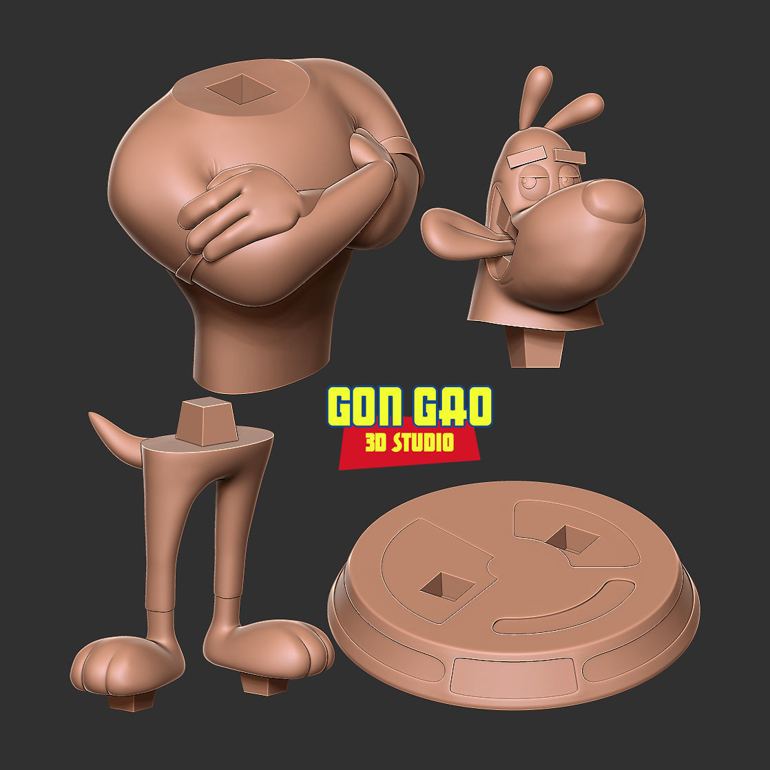 Dudley Puppy 3D print model_2