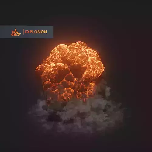 Big 3D Explosion Animation 3D model