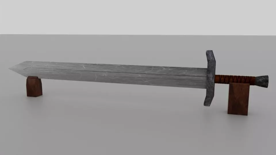 Sword-Low Poly Free low-poly 3D model