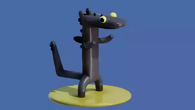 Toothless Dance Meme 3D print model
