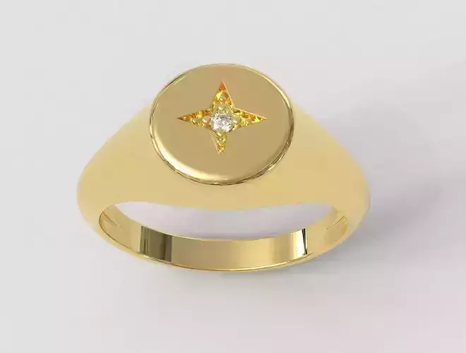 Star Signet Ring