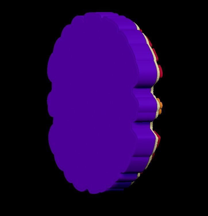 cute flower text signs 3D print model_49