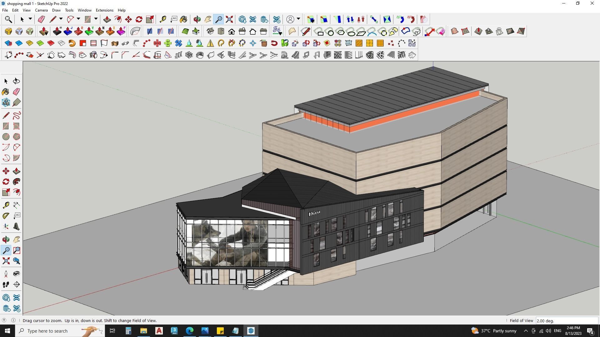 Modern Shopping Mall 3D Model 3D model_7