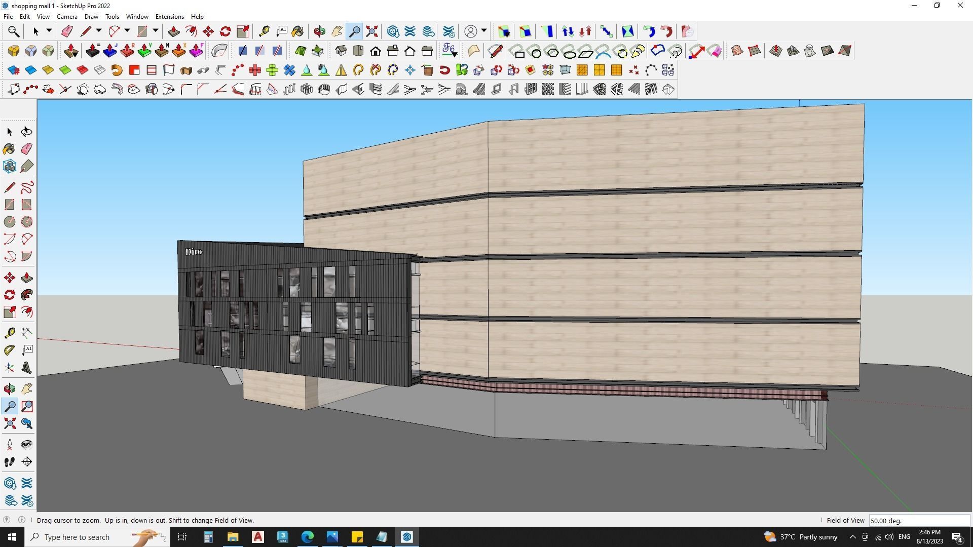Modern Shopping Mall 3D Model 3D model_3