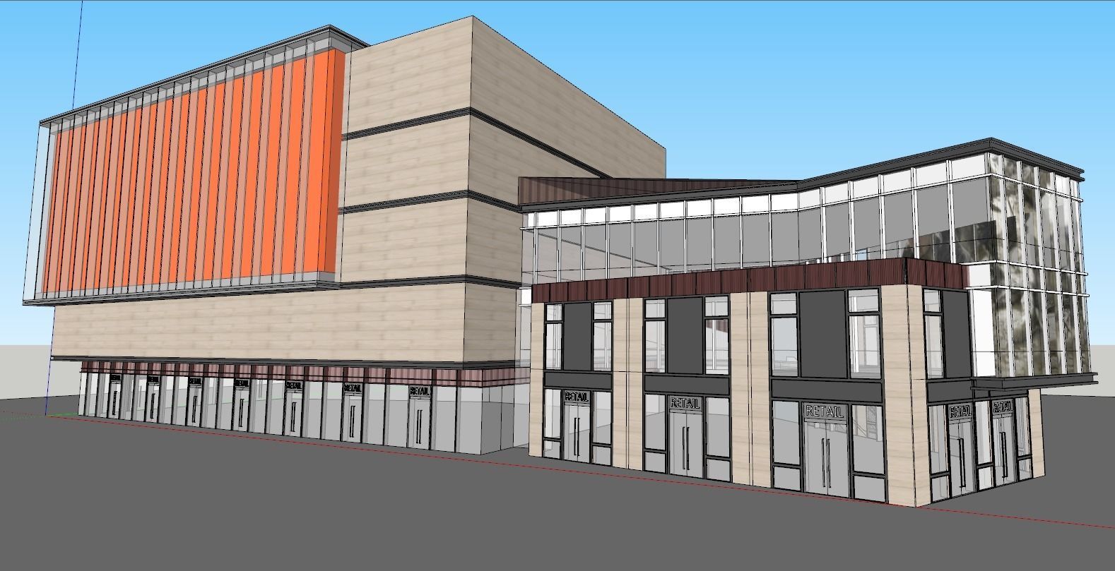 Modern Shopping Mall 3D Model 3D model_9