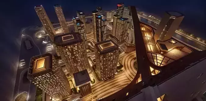 Modern Shopping Mall 3D Model 3D model