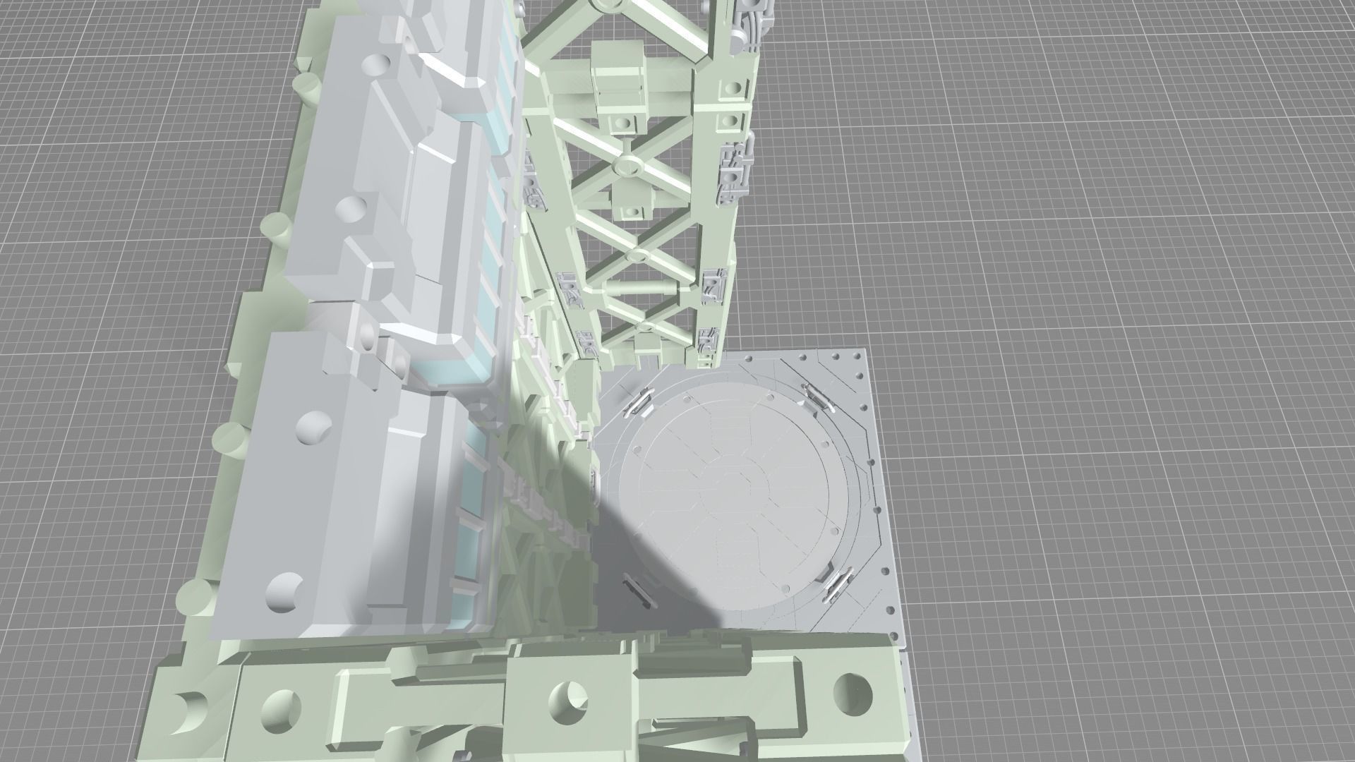 MHB09FMC-Full Mechanic Detail Hangar Bay with Stackable options 3D print model_15