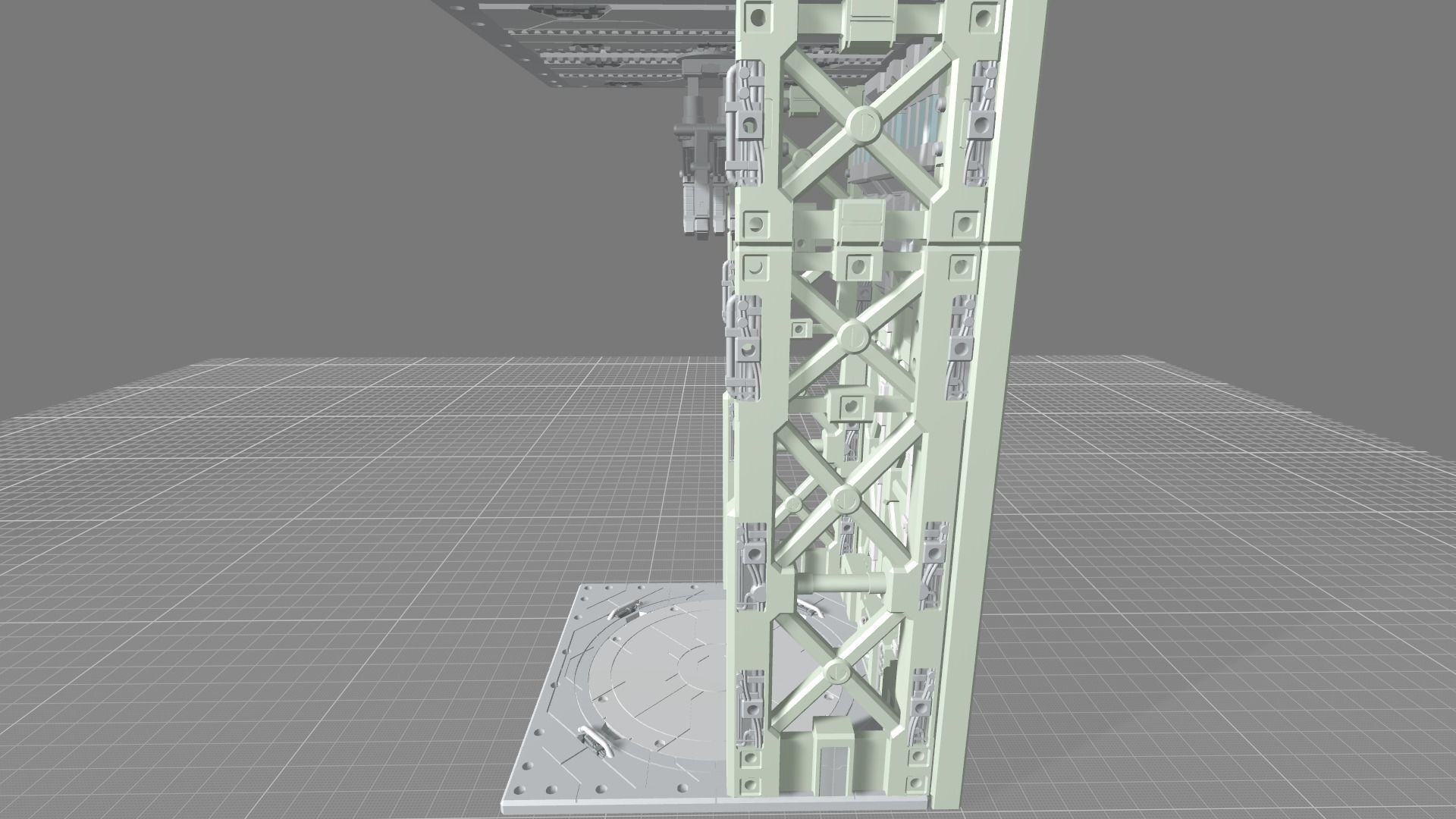 MHB09FMC-Full Mechanic Detail Hangar Bay with Stackable options 3D print model_11