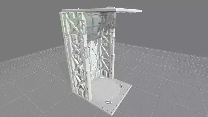 MHB09FMC-Full Mechanic Detail Hangar Bay with Stackable options 3D print model