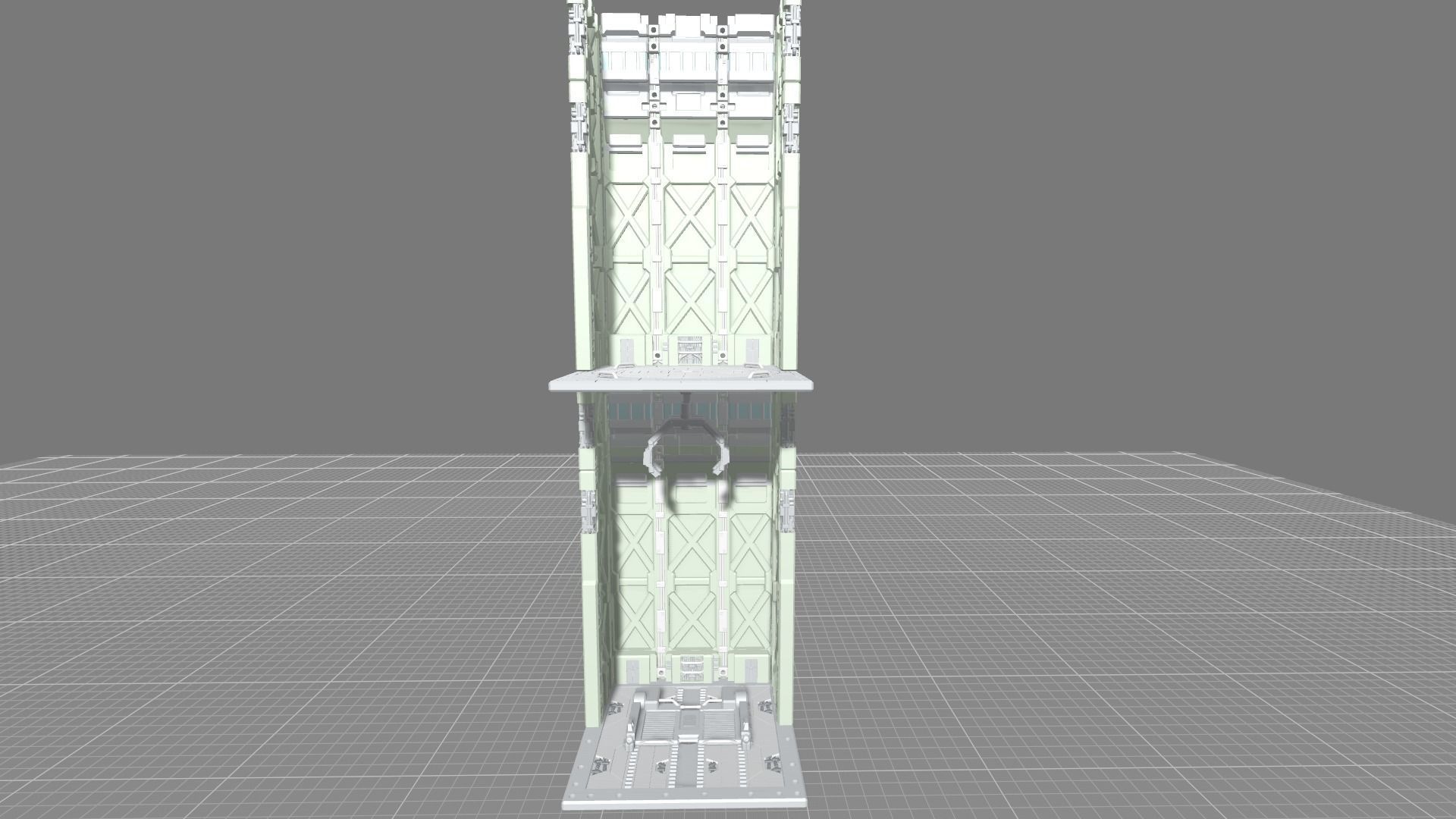 MHB09FMC-Full Mechanic Detail Hangar Bay with Stackable options 3D print model_9