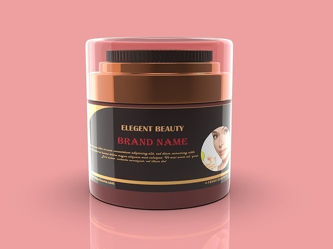 Beauty Cream box  3D model