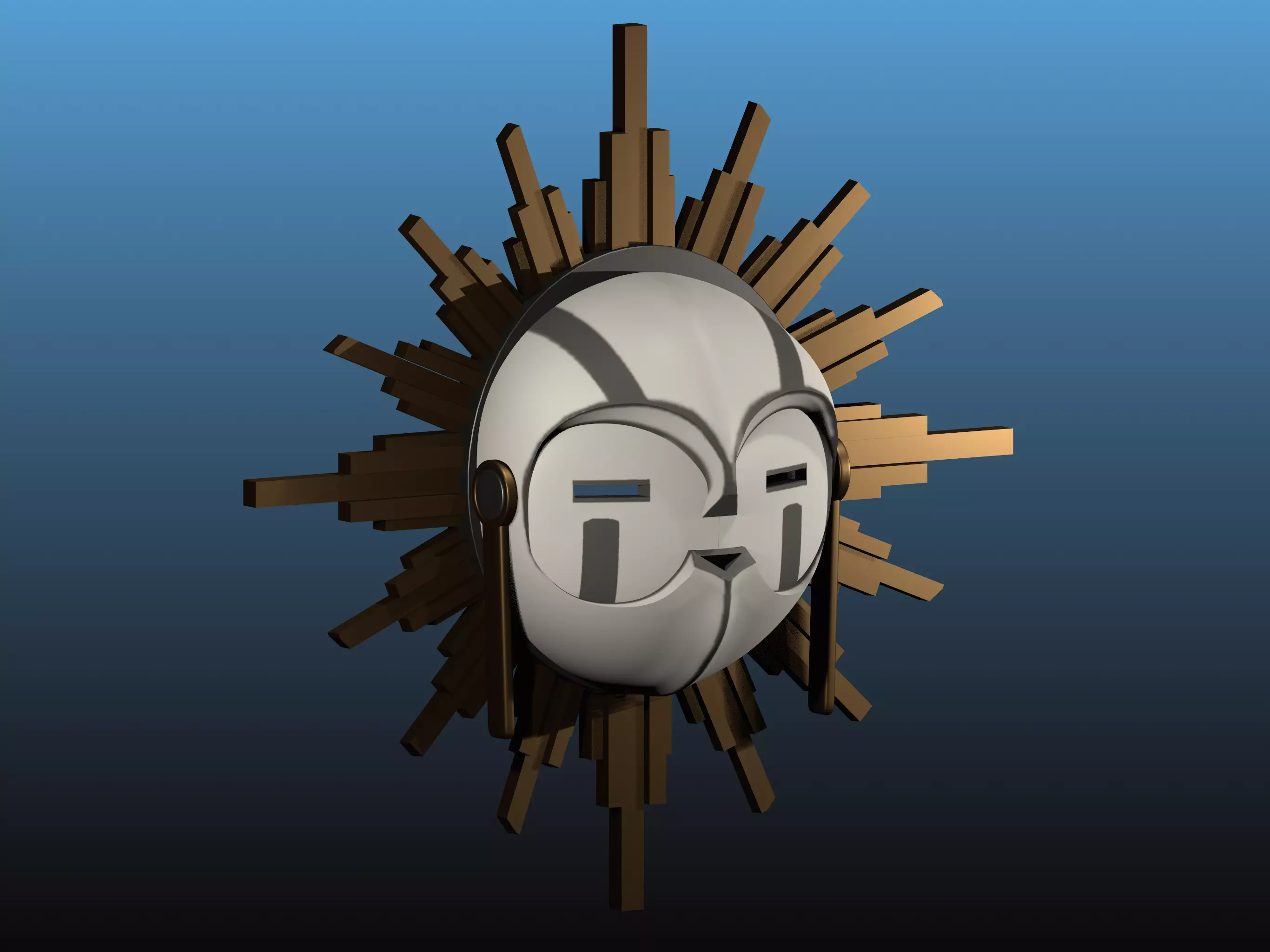 Clair Obscur Expedition 33 Esquie Mask FanArt 3D print model