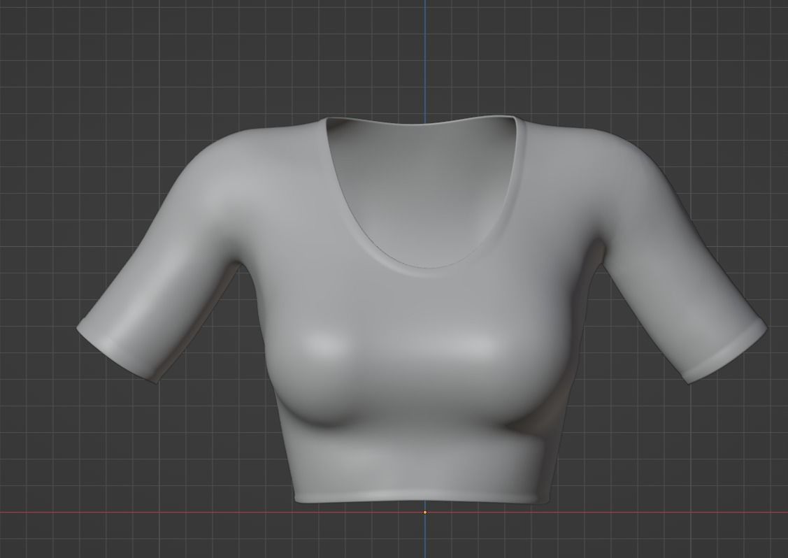 Crop Top 3D model_10