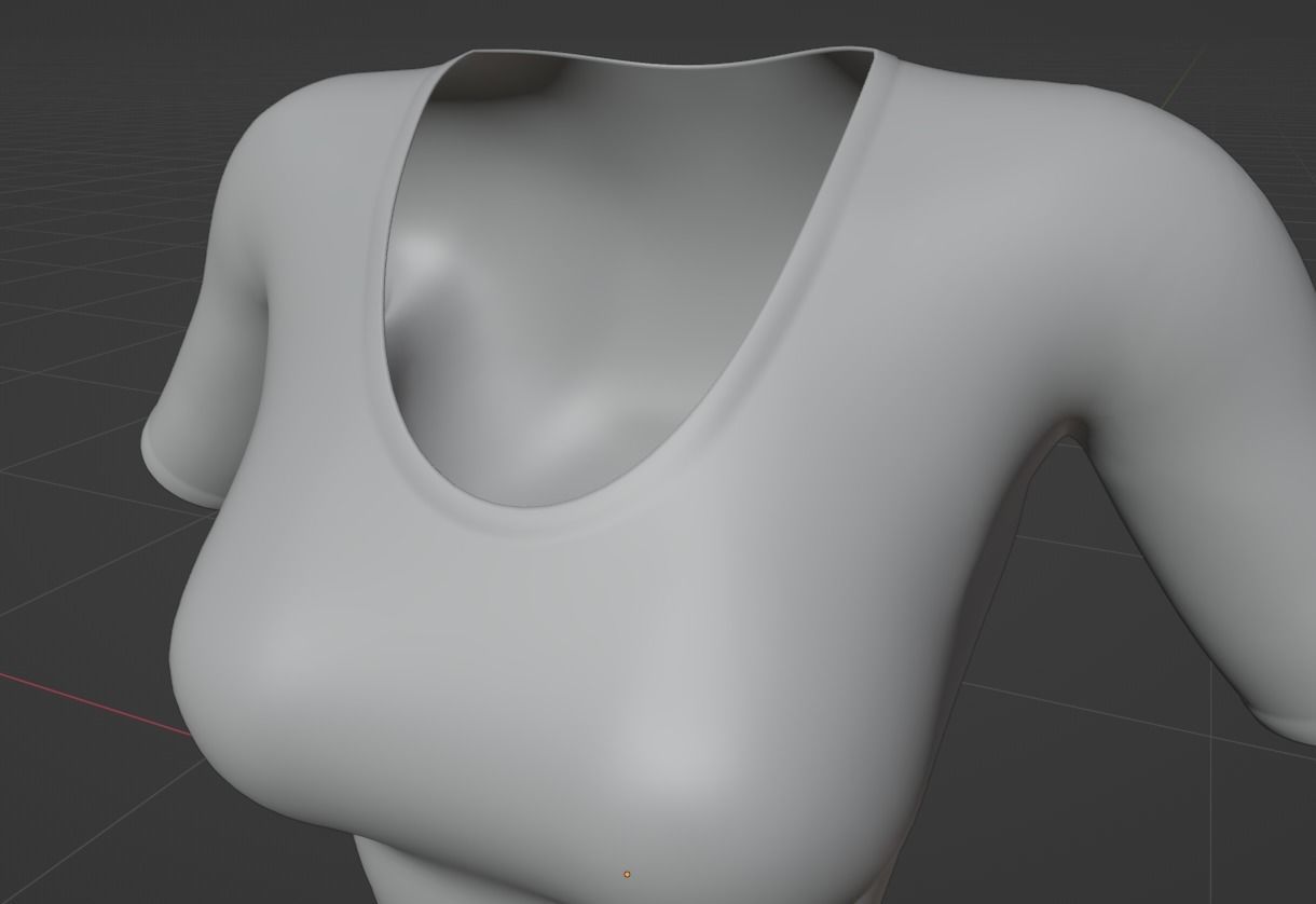 Crop Top 3D model_17
