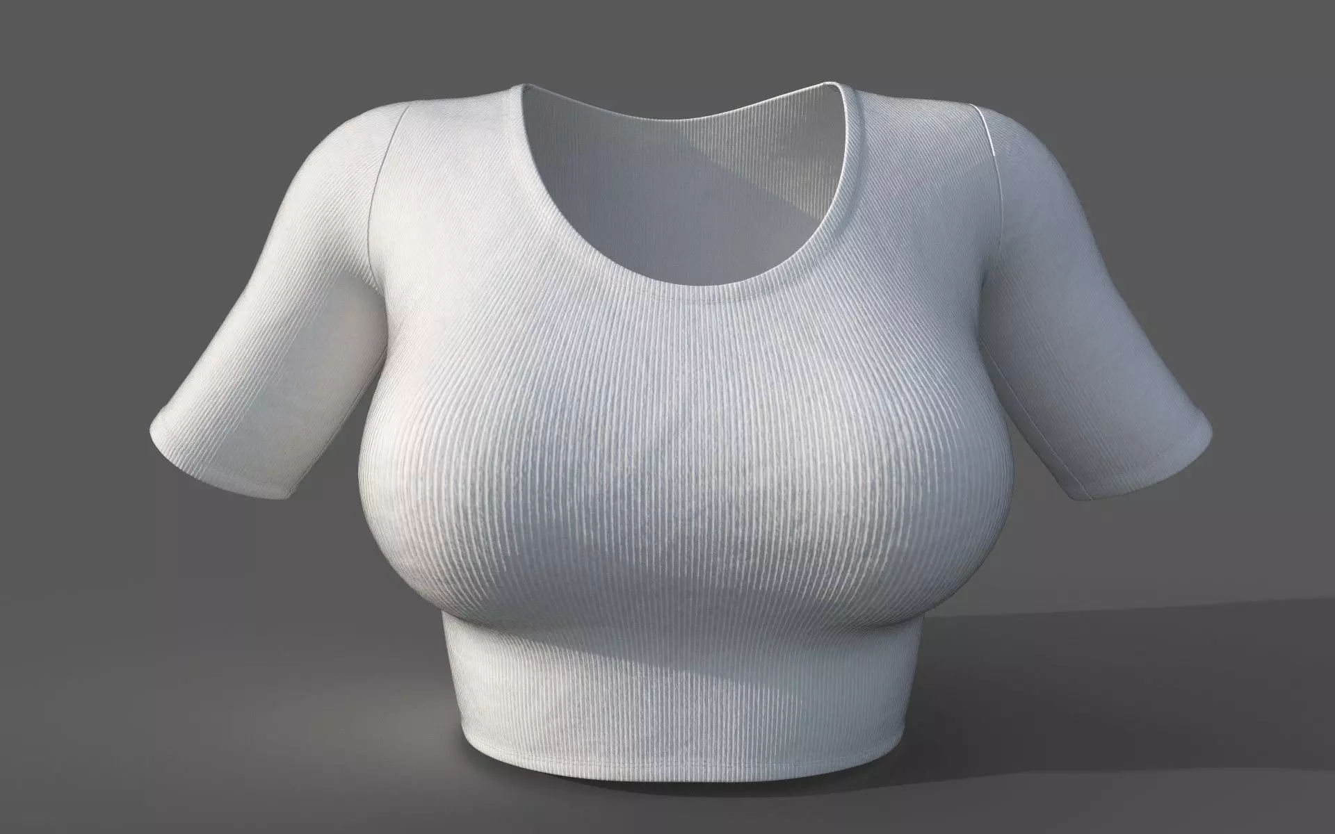 Crop Top 3D model_0