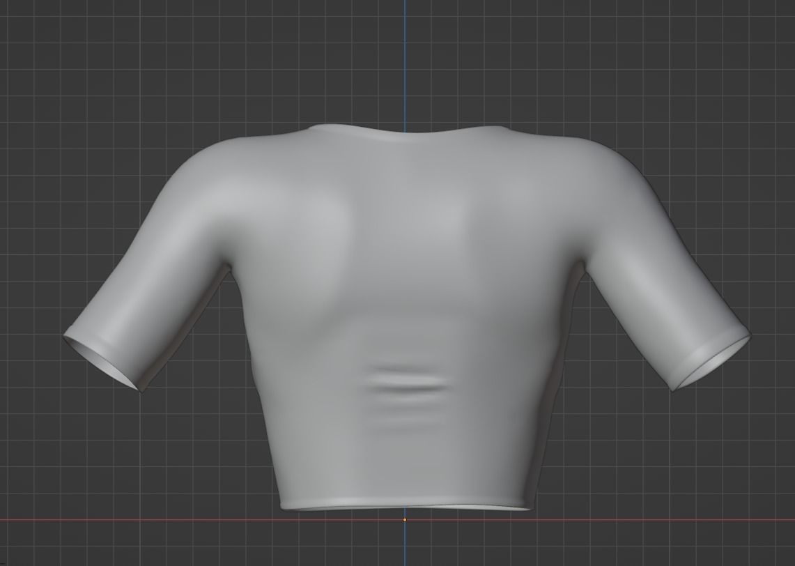 Crop Top 3D model_9