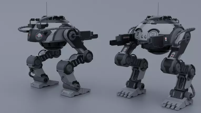 high quality robot mech 3D model_0