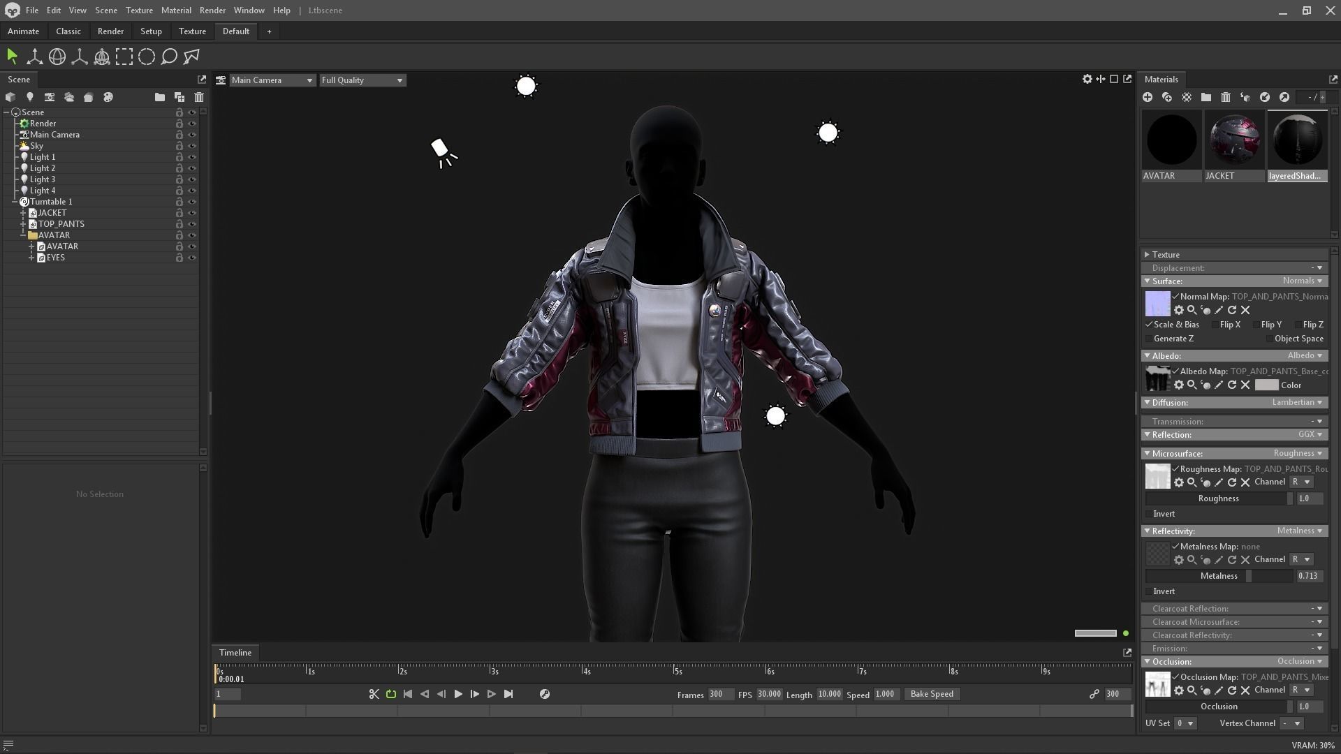 Tutorial - Cyberpunk Jacket Low-poly 3D model_10