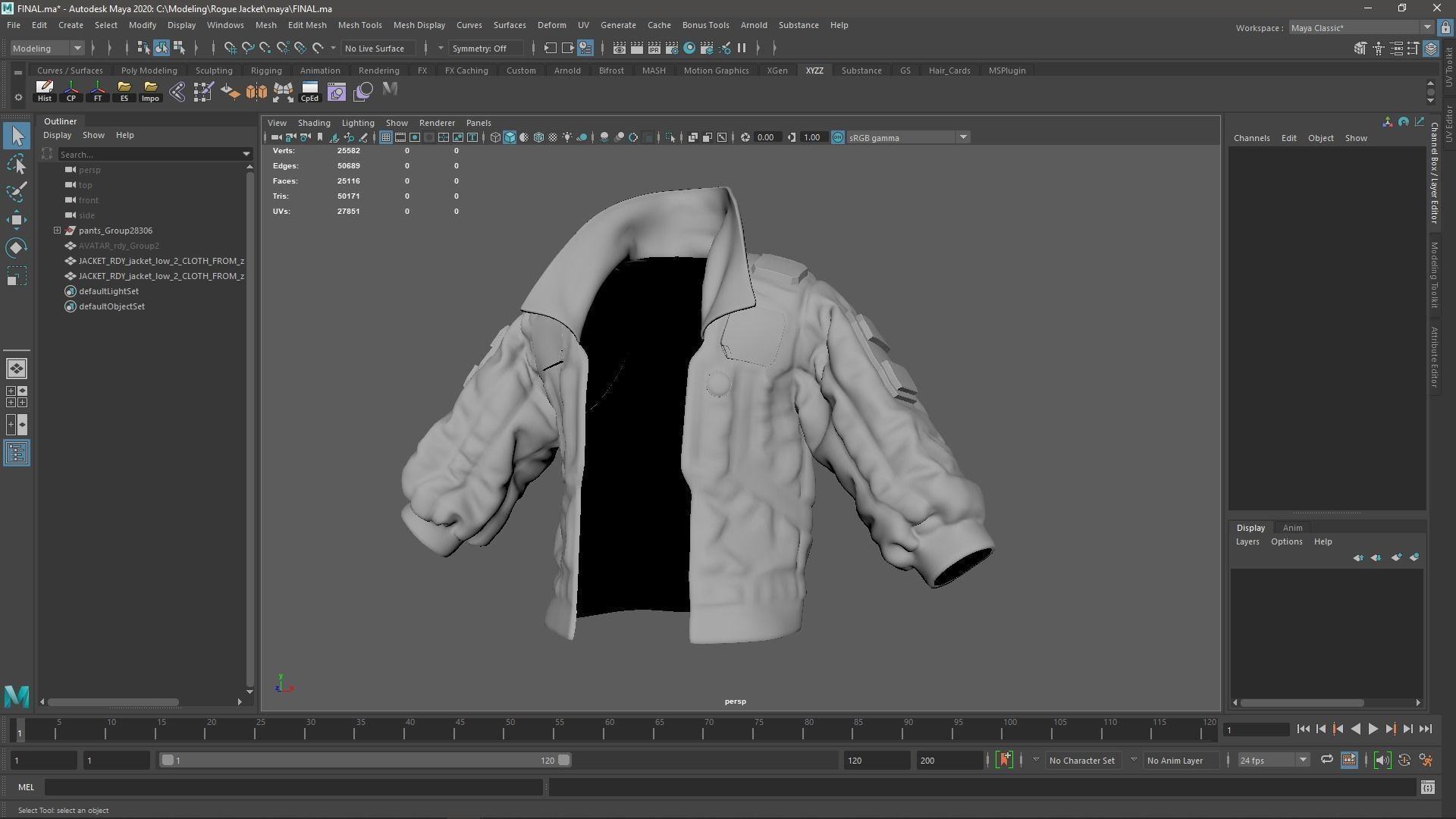 Tutorial - Cyberpunk Jacket Low-poly 3D model_8