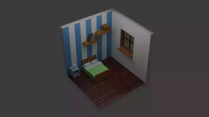 bedroom  isometric
