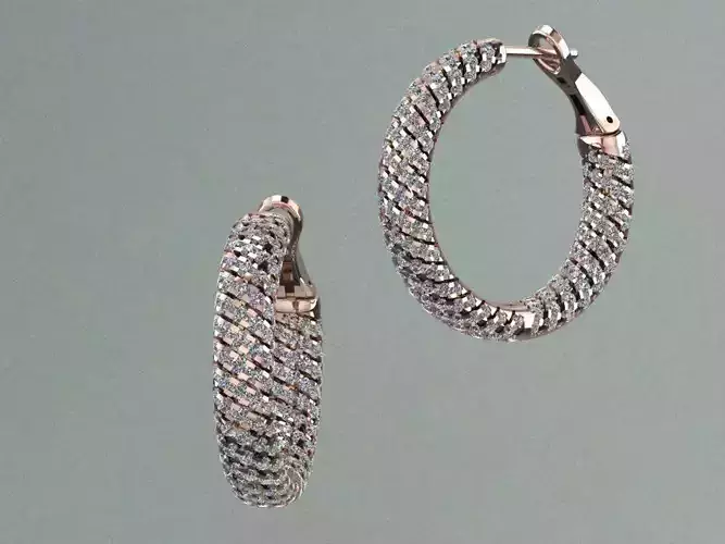 Diamond Gold Earring