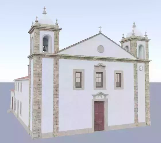 Portuguese Church Low Poly