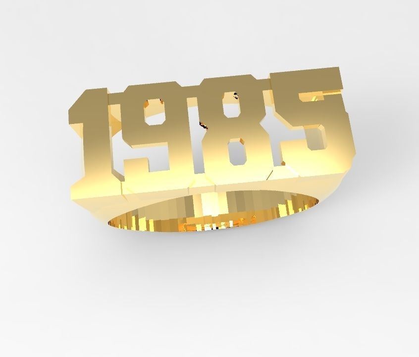 ring 1985 3D print model_1