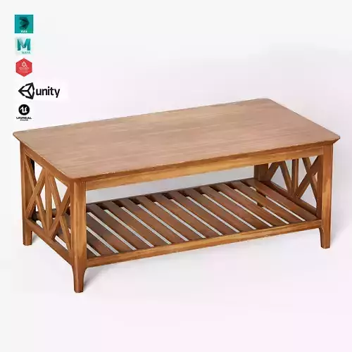 Center Table Low-poly 3D model