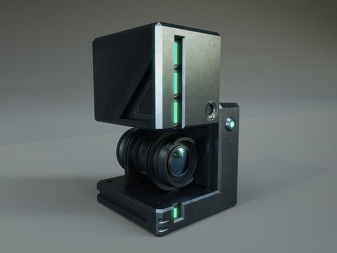 Holocube Camera Spy Recorder Drone Low-poly 3D model