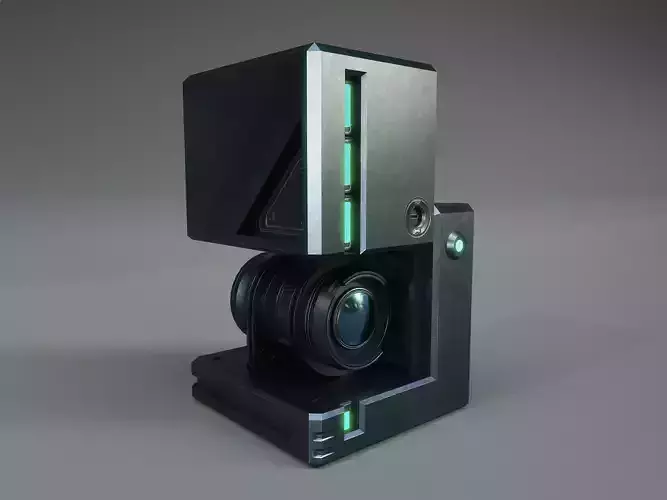Holocube Camera Spy Recorder Drone Low-poly 3D model