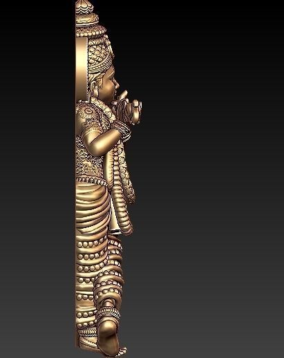 Krishna Pendant 3D print model_4